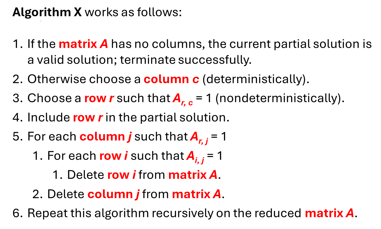 Algorithm X